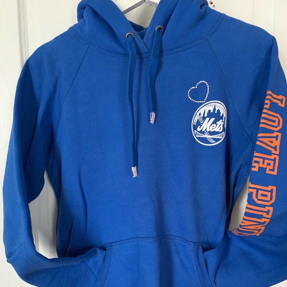 PINK Victoria's Secret Tops - Victoria’s Secret Pink New York Mets Hoodie